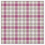 Bright Purple and Grey Girly Plaid Fabric