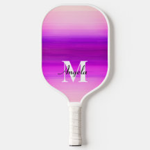 bright purple and pink sunset colors monogram