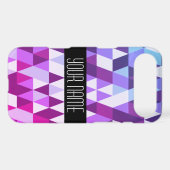Bright Purple Blue Triangle Geometric Pattern Case-Mate Samsung Galaxy Case (Back (Horizontal))