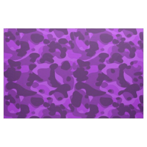 Bright Purple Camo Camouflage Pattern Cool Stylish Fabric