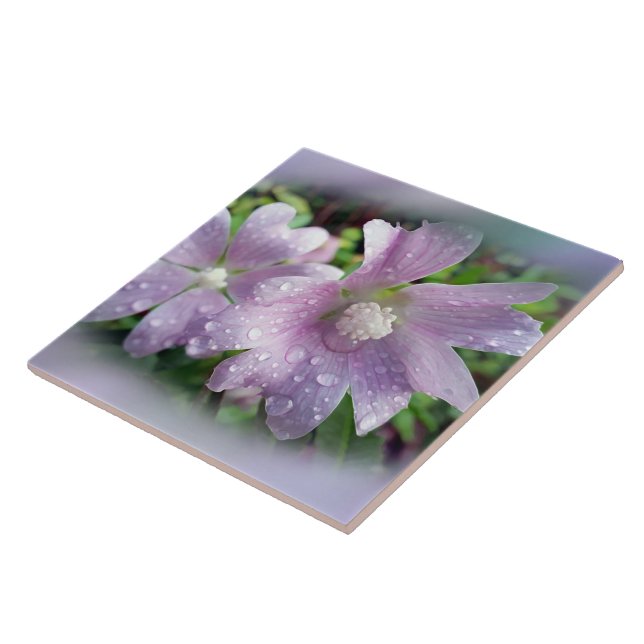 Bright purple ceramic tile (Side)
