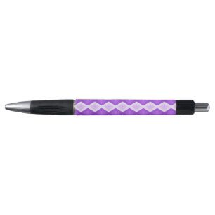 Bright purple diamond pattern pen