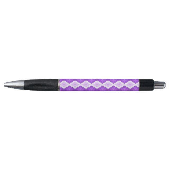 Bright purple diamond pattern pen (Front)