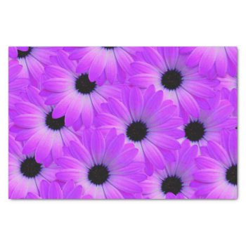 Bright Purple Flowers Tissue Paper by MissMatching at Zazzle