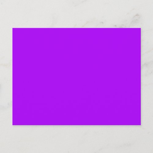 Bright Purple Fuchsia Neon Purple Color Only Postcard