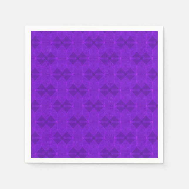 Bright purple geometric texture. napkins (Front)