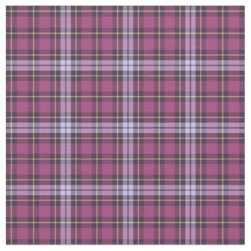 Bright Purple Girly Plaid Fabric