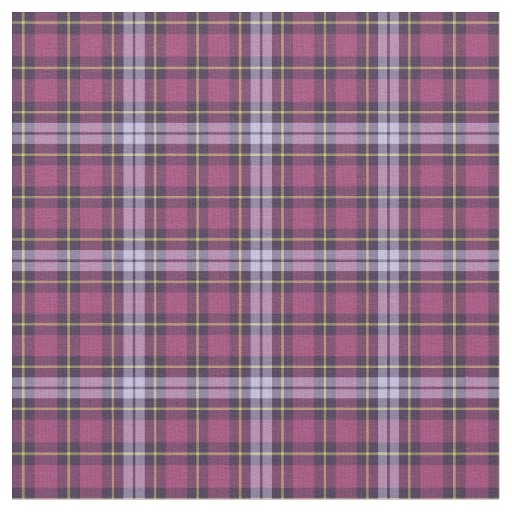 Bright Purple Girly Plaid Fabric