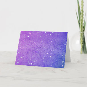 Bright Purple Glitter - Shiny, Sparkles Card