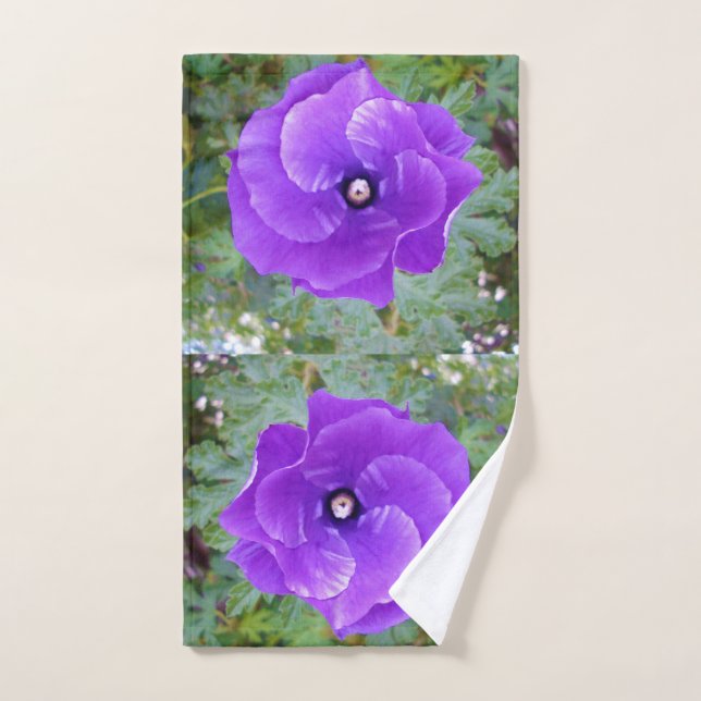 Bright Purple Hibiscus, Hand Towel (Hand Towel)