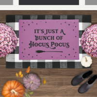 Bright Purple Hocus Pocus Witch Broom Halloween