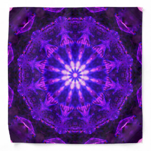 Bright Purple Mandala Bandana
