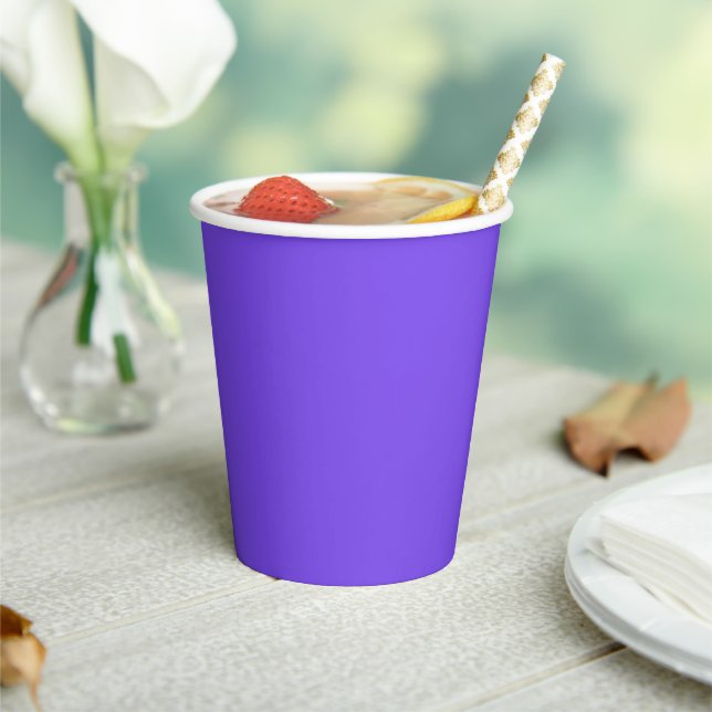 Bright Purple Paper Cups (Insitu)