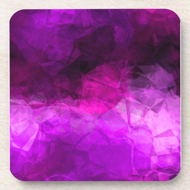 Bright Purple Tissue Paper Coaster (Front)