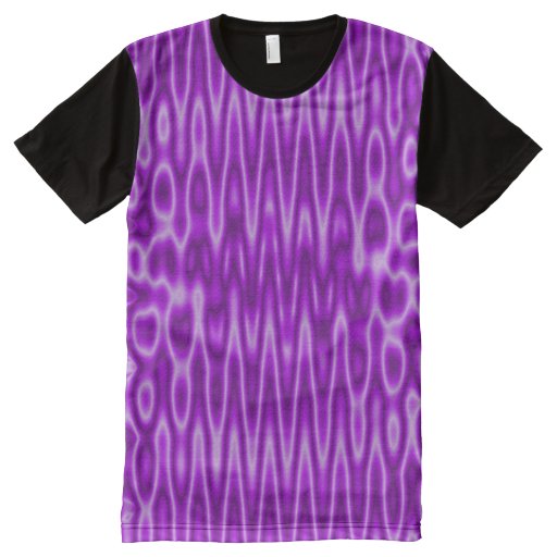 Bright purple white mod pattern All-Over print t-shirt | Zazzle