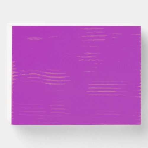 Bright Purple Wooden Box Sign