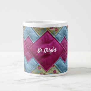 Bright Quilt Giant Coffee Mug