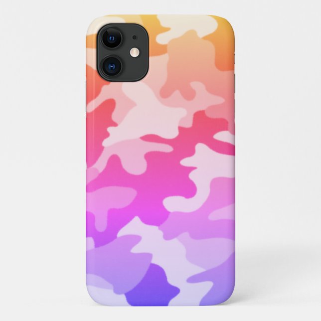 Bright Rainbow Camouflage Case-Mate iPhone Case (Back)