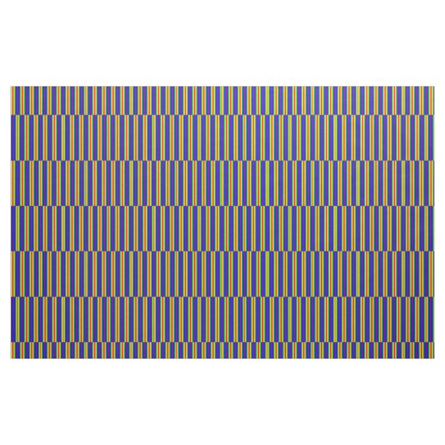 Bright Rainbow Color Stripes Home Dec Fabric (Yard)