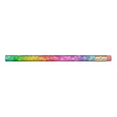 Bright Rainbow Colors Glitter & Sparkles Pencil (Rotated 90)
