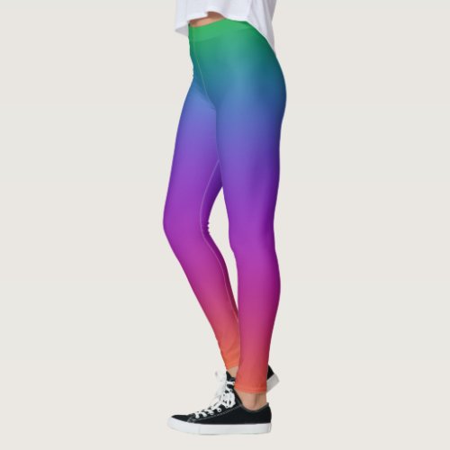 Bright Rainbow Colors Leggings