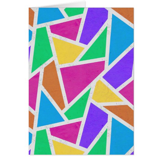 Bright rainbow colors mosaic cards (Front)