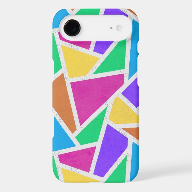 Bright rainbow colors mosaic Case-Mate iPhone case (Back)