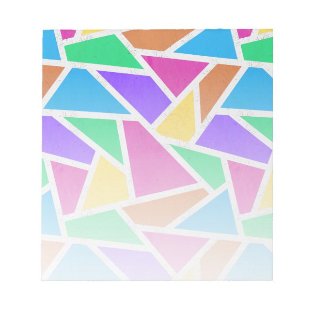 Bright rainbow colors mosaic notepad (Front)