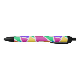 Bright rainbow colors mosaic pen