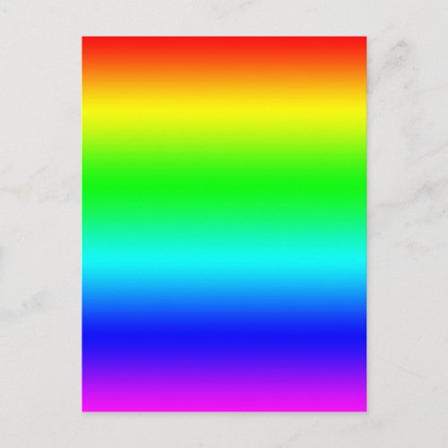 Bright Rainbow Design Postcard