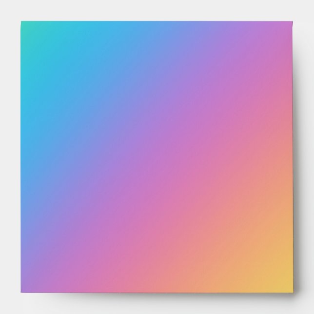 Bright Rainbow Diagonal Gradient Envelopes (Front)