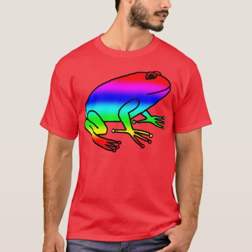 Bright Rainbow Frog T_Shirt