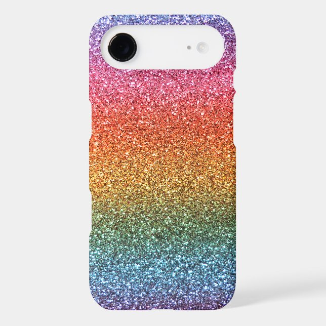 Bright rainbow glitter Case-Mate iPhone case (Back)