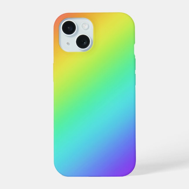 Bright Rainbow Gradient Iphone Case (Back)