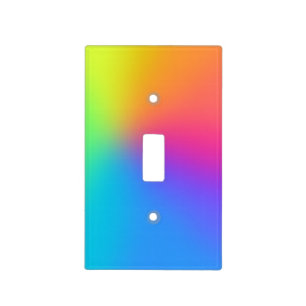 Bright Rainbow Gradient Light Switch Cover