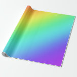 Bright Rainbow Gradient Wrapping Paper<br><div class="desc">Beautiful and colorful! This joyful print is perfect for your colorful clothing,  home accessories,  gifts,  and accessories on Zazzle!

Designed in beautiful Washington state,  USA,  by an independent artist.</div>