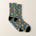 Bright Rainbow Paw Print Socks<br><div class="desc">Bright Rainbow Paw Print Socks</div>