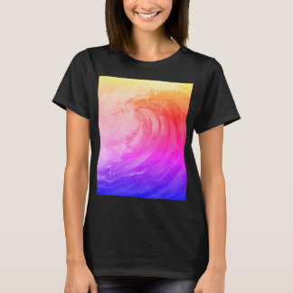 bright rainbow poster depicting a faint wave T-Shirt