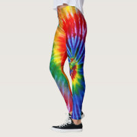 Bright Rainbow Psychedelic Tie Dye High Visibility