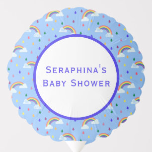 Bright Rainbow Sprinkle Baby Shower Balloon