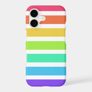 Bright rainbow stripes iPhone 17 case
