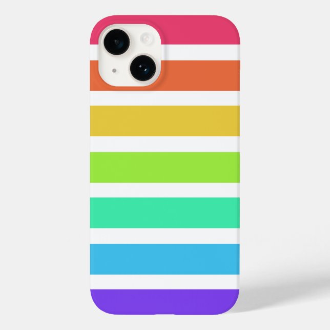 Bright rainbow stripes Case-Mate iPhone case (Back)
