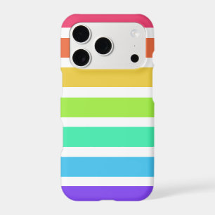 Bright rainbow stripes iPhone 17 pro case