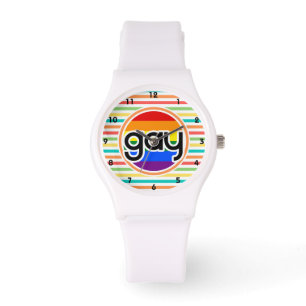 Bright Rainbow Stripes, Gay Watch