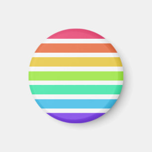 Bright rainbow stripes magnet