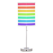 Bright rainbow stripes table lamp (Back)