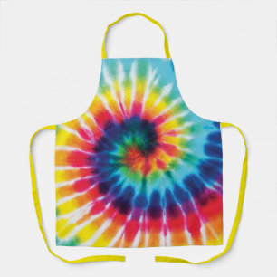 Bright Rainbow Tie Dye Apron