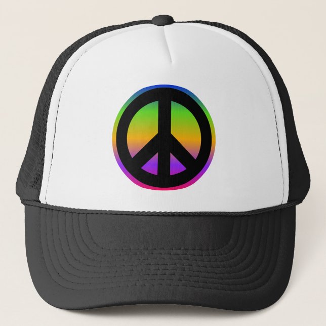 Bright Rainbow Trucker Hat (Front)