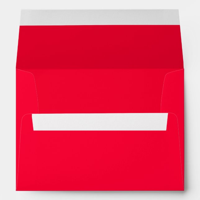 Bright Red A7 5x7 Blank Envelopes (Back (Bottom))
