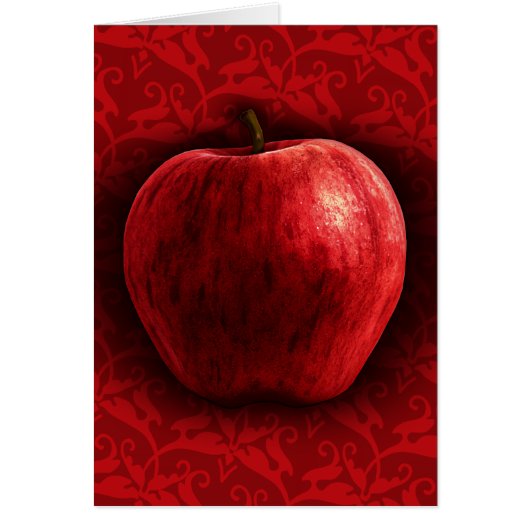 Bright Red Apple Cards (Front)